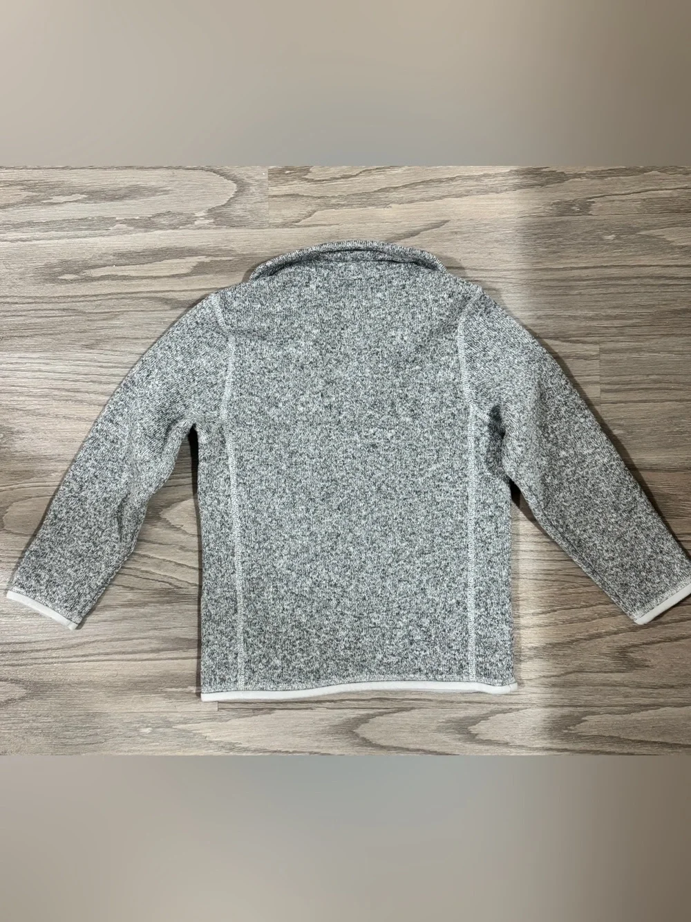 Girls Gray Patagonia Better Sweater Size S 7-8 Quarter Zip